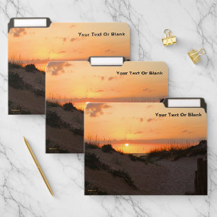 Florida Beach Sunset File Folder