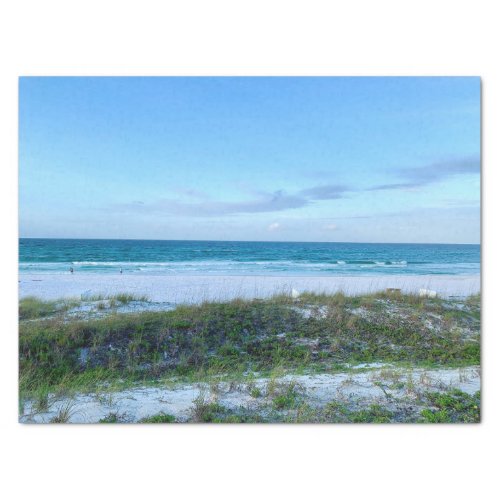 Florida Beach Sunset Photo Beautiful Coastal Tissue Paper