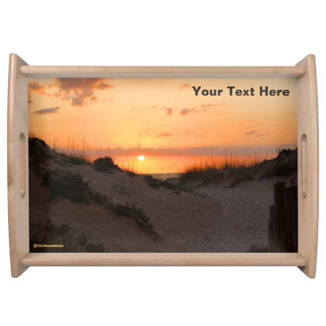 Florida Beach Sunset Serving Tray (Front)