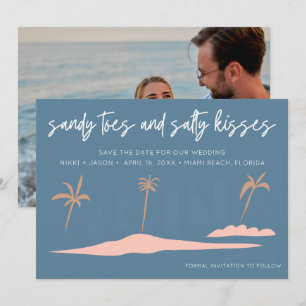 Florida Beach Wedding Photo Save the date