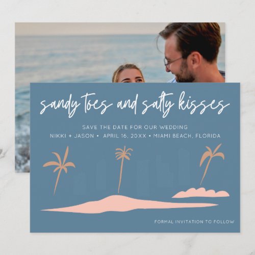 Florida Beach Wedding Photo Save the date