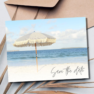Florida Beach Wedding Save the Date Announcement Postcard