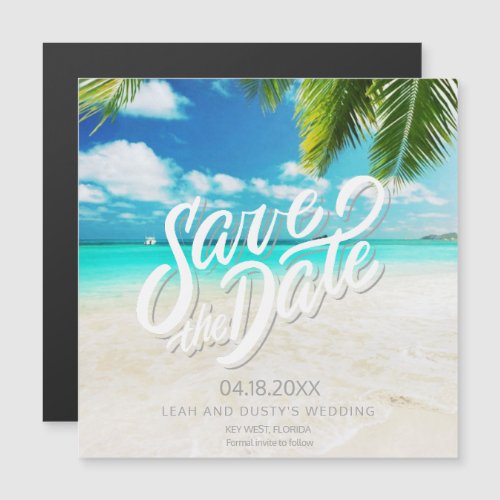 Florida Beach Wedding Save the Date Magnets