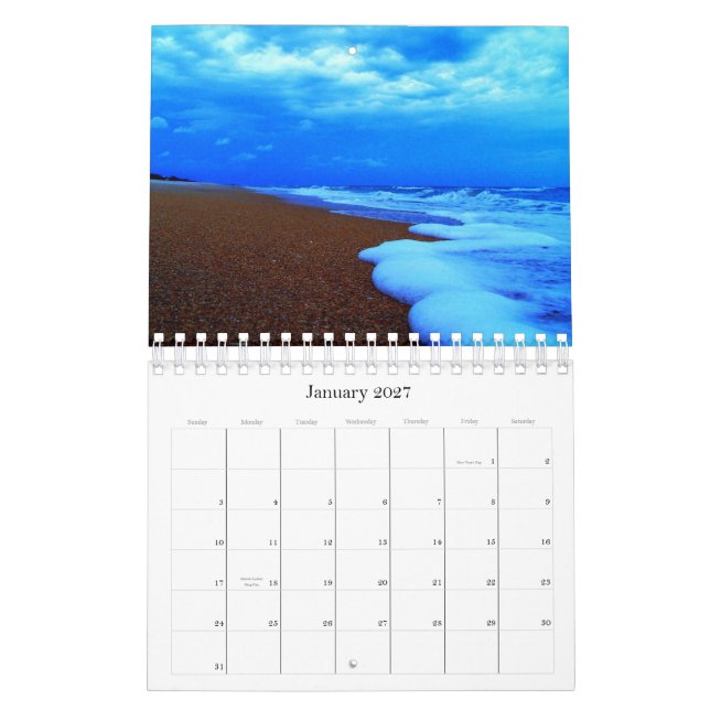 Florida Beaches Photography Calender Calendar (Jan 2027)