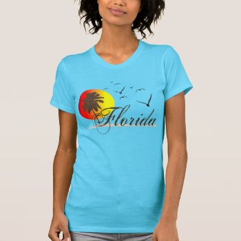 Florida Beaches Sunset T-shirt by MaeHemm at Zazzle