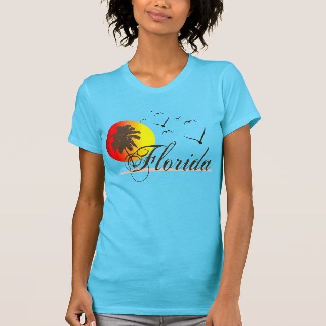 Florida Beaches Sunset T-Shirt (Front)