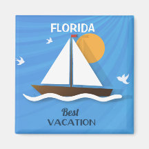 Florida best vaccation fridge magnet