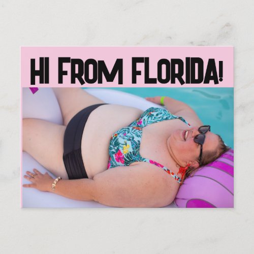 FLORIDA BIKINI BIG GIRL BBW BEAUTY BEACH Postcards