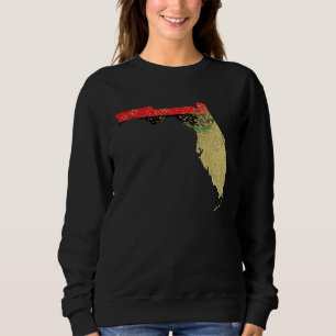 Florida  Black Pride Pan African Flag Home Hometow Sweatshirt