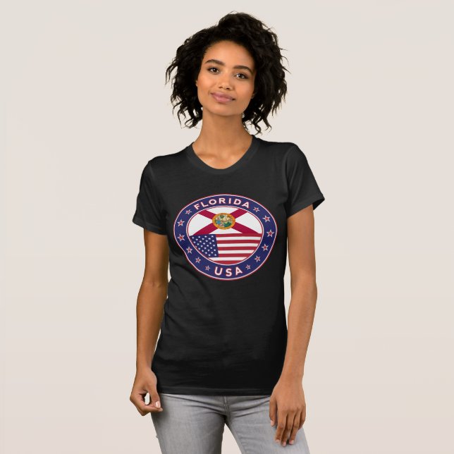 Florida, black t-shirt, T-Shirt (Front Full)