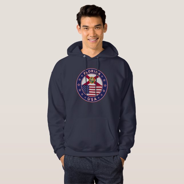 Florida, blue hoodie (Front Full)