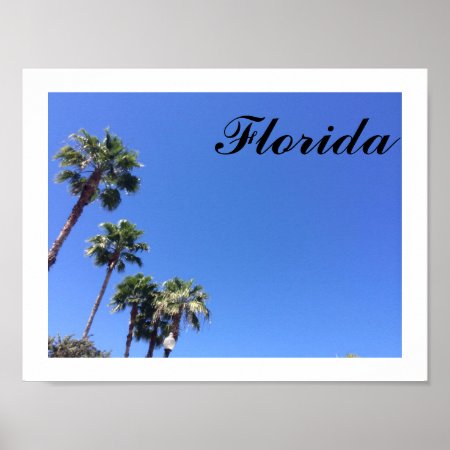 Florida Blue Sky Poster