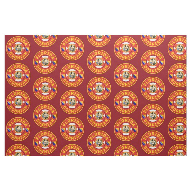 Florida Bosnian American Fabric (Fat Quarter)