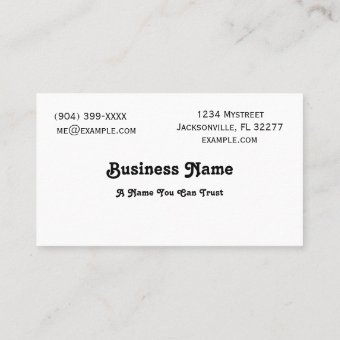 Florida Business Card | Zazzle