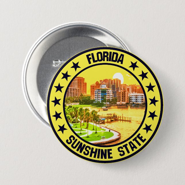 Florida Button (Front & Back)