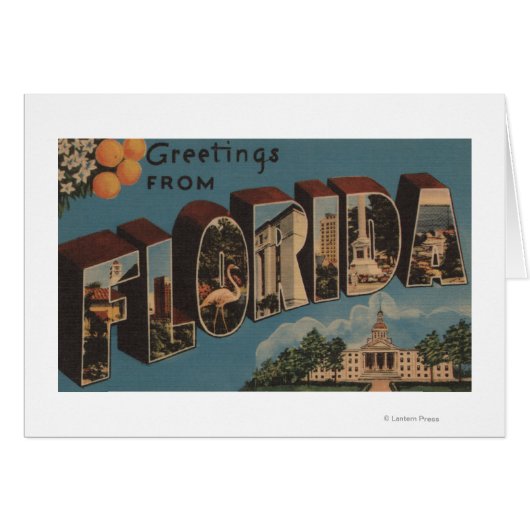 Florida (Capital Building) - Large Letter Cards (Front Horizontal)