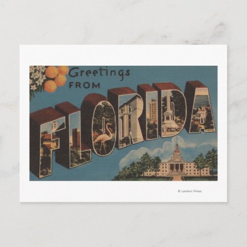 Florida Capital Building _ Large Letter Postcard