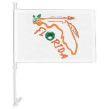 Florida Car Flag