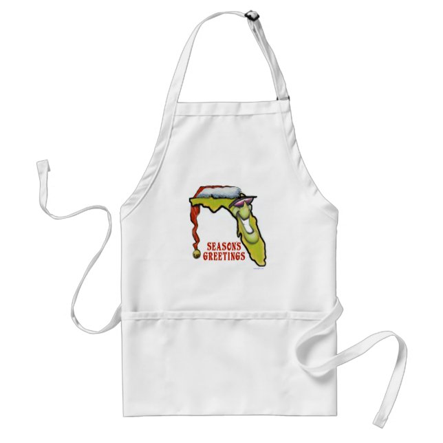 Florida Christmas Adult Apron (Front)