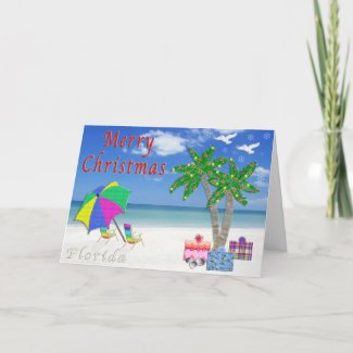 Florida Christmas Cards Beach Themed