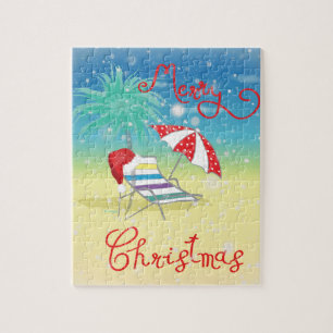 Florida-Christmas Holiday-Whimsical Jigsaw Puzzle