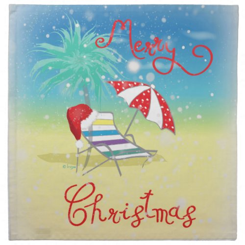 Florida_Christmas Holiday_Whimsical Napkin