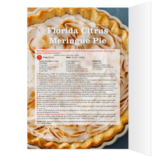 Florida Citrus Meringue Pie (Inside (Left))