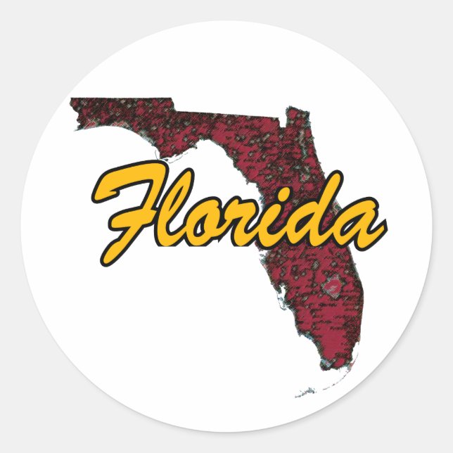 Florida Classic Round Sticker (Front)