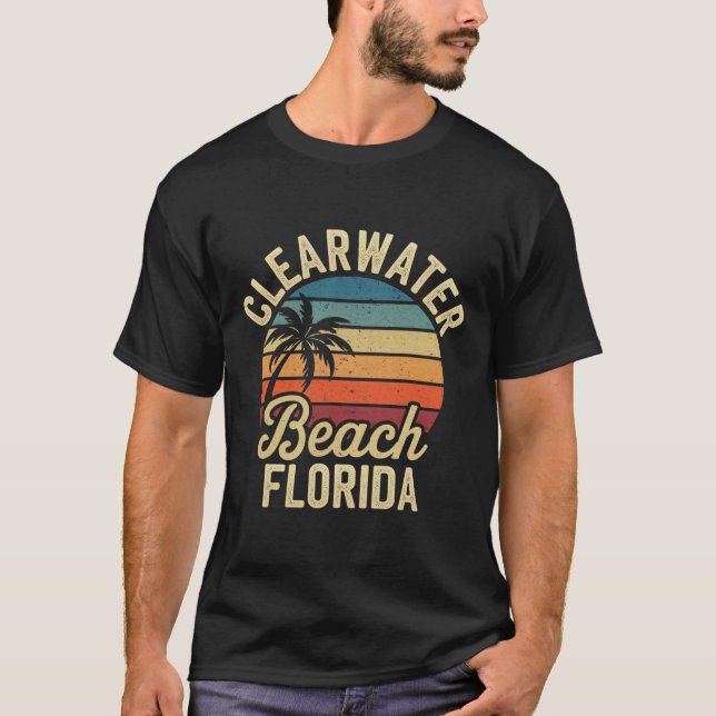 Florida Clear Water Beach Vacation Souvenirs Famil T-Shirt (Front)