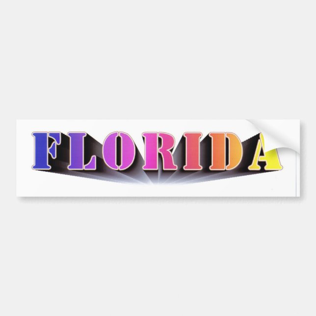 Florida Colors Bumper Sticker (Front)