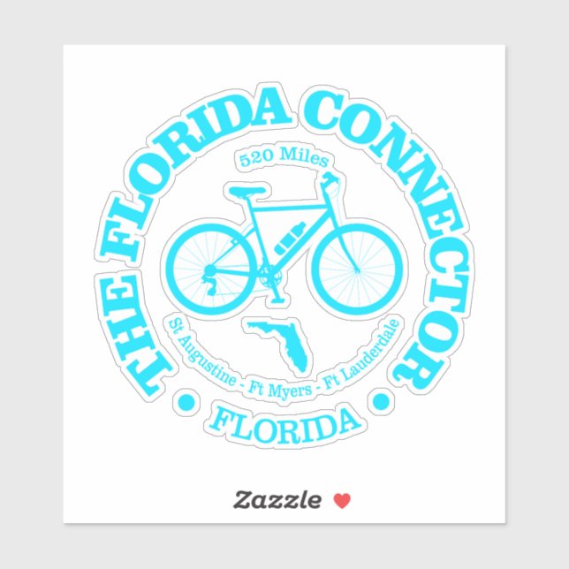 Florida Connector Trail (cycling) Sticker (Sheet)