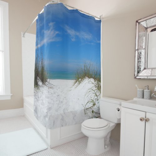 Florida Coquina Dunes Shower Curtain