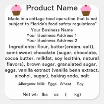 Georgia Cottage Food Law Product Labels Zazzle Com