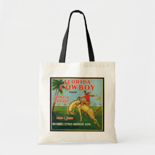 Florida Cowboy Brand Oranges and Grapefruit Label Tote Bag