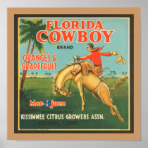 Florida Cowboy Poster