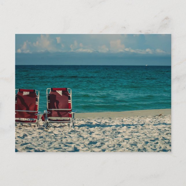 florida crystal clear water on the beach postcard (Front)