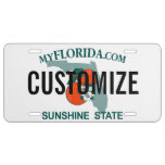Florida Custom License Plate at Zazzle