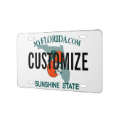 Florida Custom License Plate | Zazzle