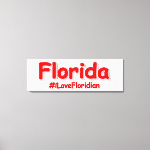 "Florida " Cute Design. Buy Now Canvas Print