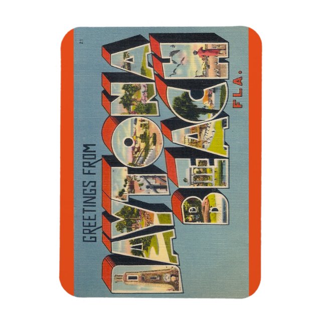Florida, Daytona Beach Magnet (Vertical)