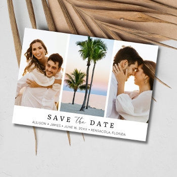 Florida Destination Beach Wedding Photo Save The Date by stylelily at Zazzle