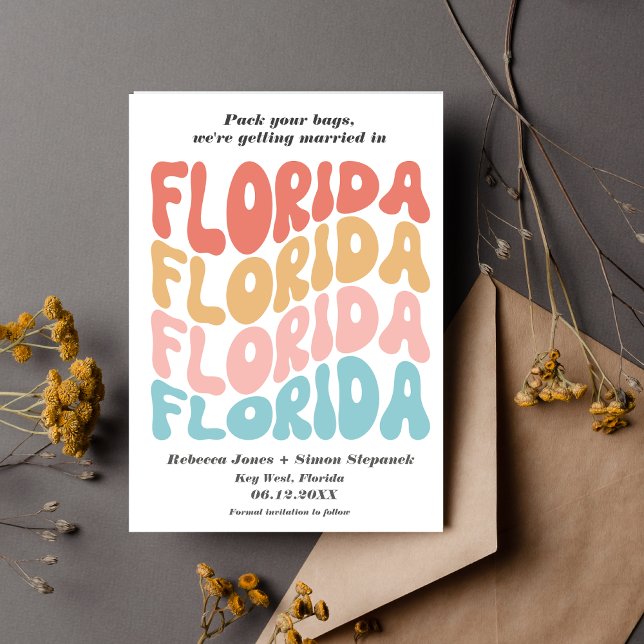 Florida Destination Wedding Save the Date Announcement (Creator Uploaded)