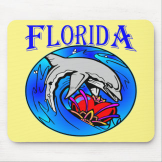 Florida Dolphin & Heart #USAPatriotGraphics © Mouse Pad