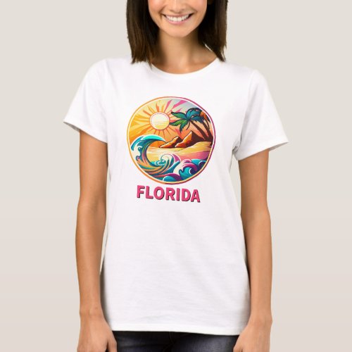 Florida Dreams Coastal Serenity T_Shirt