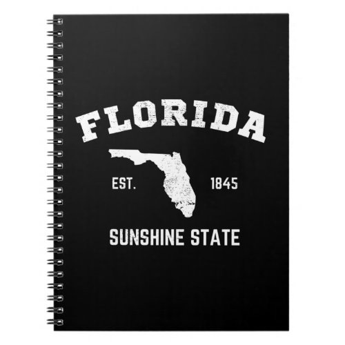 Florida Est 1845 Sunshine State Notebook