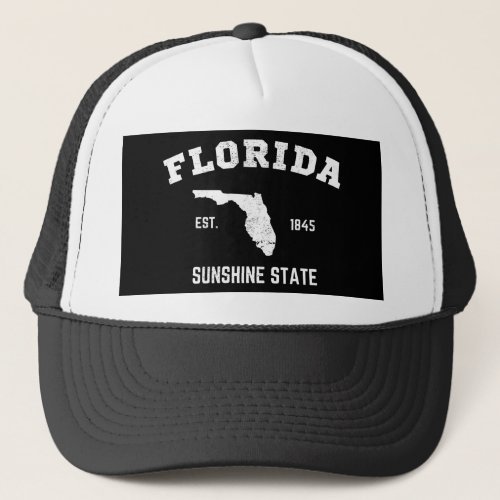 Florida Est 1845 Sunshine State Trucker Hat