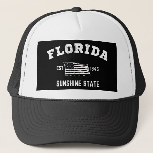 Florida  Est 1845 Sunshine State Trucker Hat