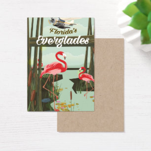 Florida Everglades cartoon poster