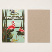 Florida Everglades cartoon poster (Front & Back)