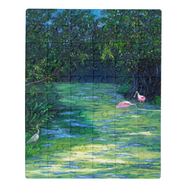 Florida Everglades Wildlife Refuge Jigsaw Puzzle (Puzzle Vertical)